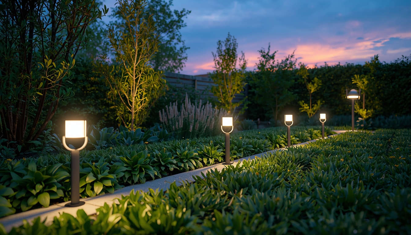 LED Garden Lighting Installation